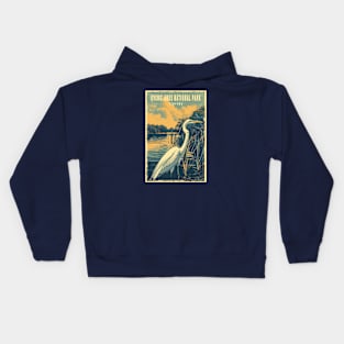 Everglades National Park Vintage Travel  Poster Kids Hoodie